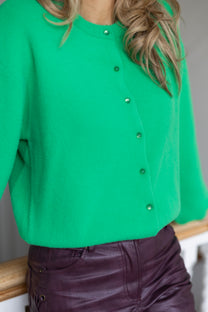 Cardigan Candy Cloud | Green | Studio Poespas