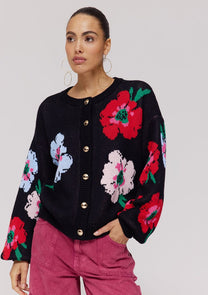 PRE-ORDER: Cardigan Jazz | Multi flower | Harper & Yve