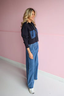 Cardigan Jett | Blue | Studio Amaya