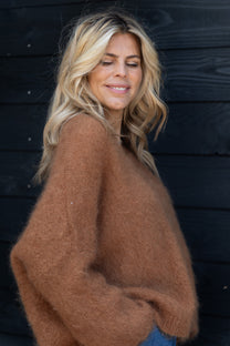 Cardigan Roos | Camel | Amaya Amsterdam
