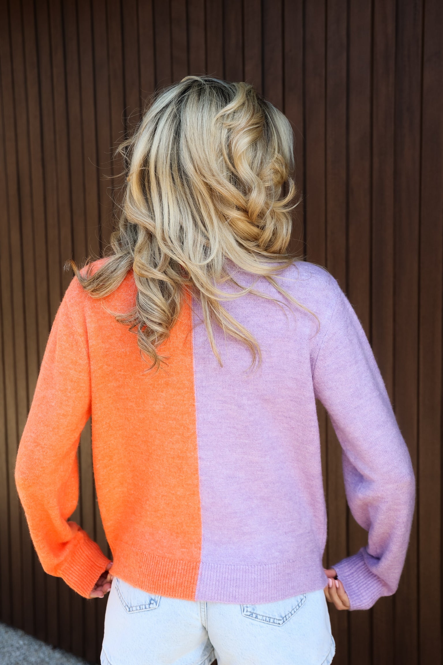 Cardigan Sweets for my sweets | Lilac/orange | Studio Poespas