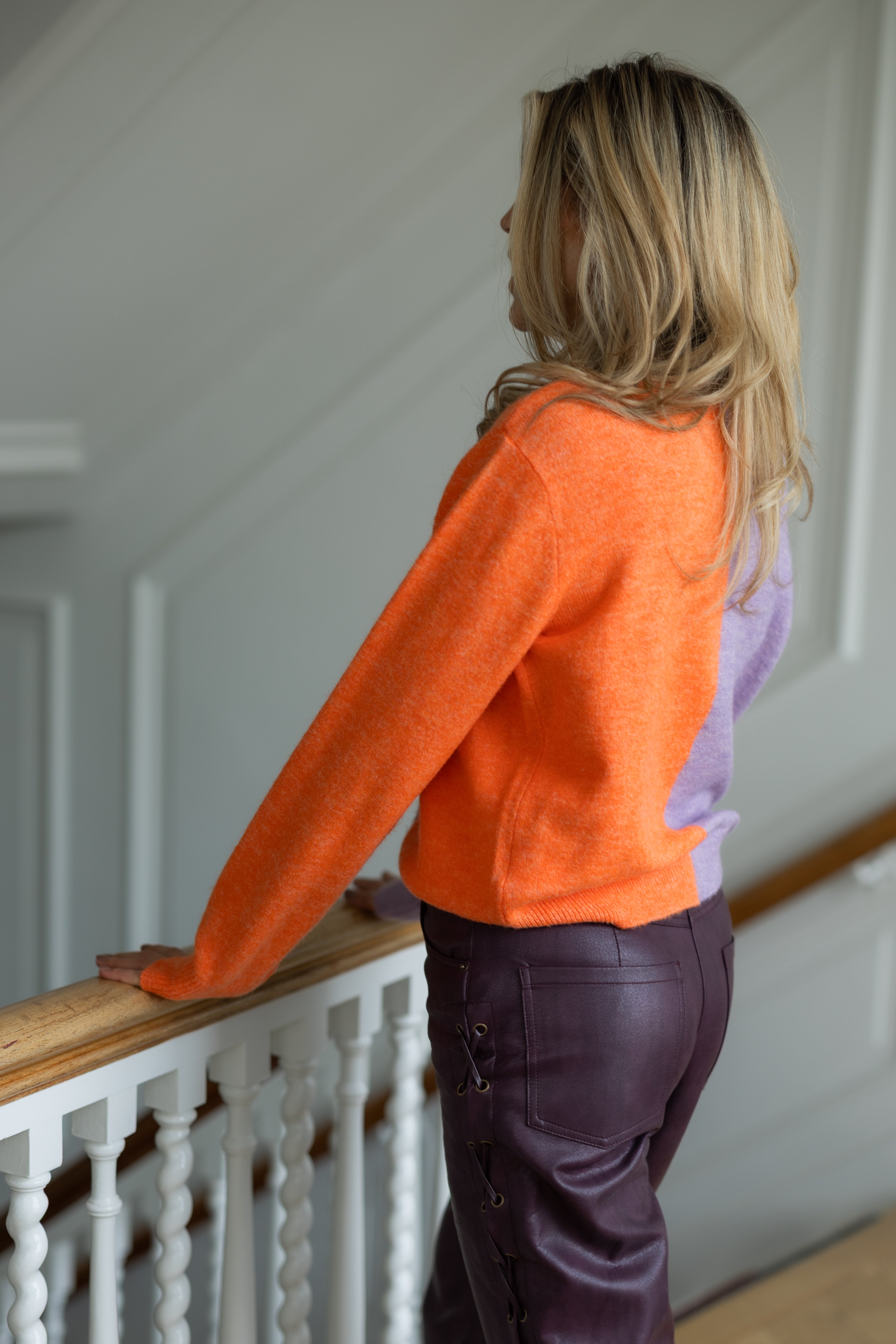 Cardigan Sweets for my sweets | Lilac/orange | Studio Poespas