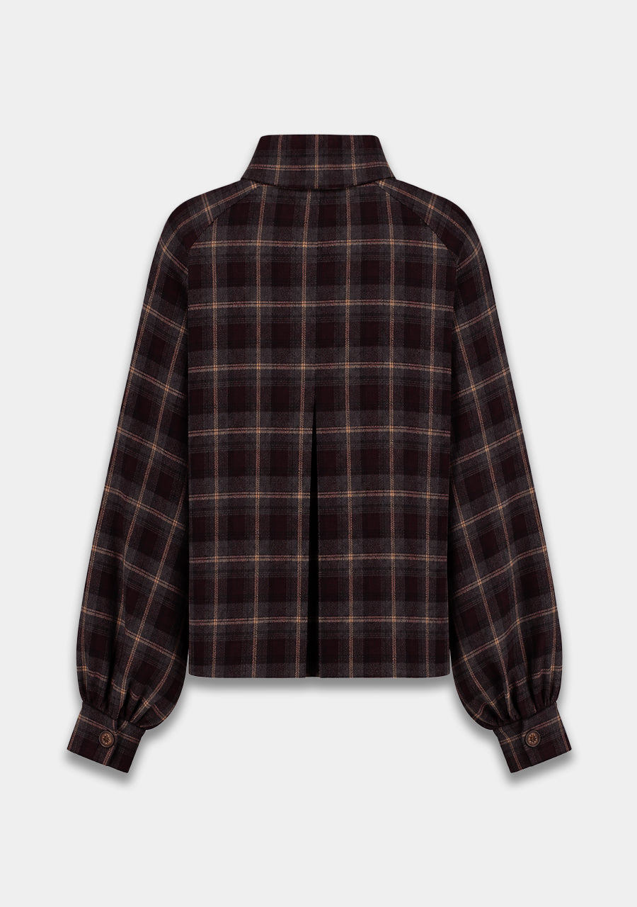 Coat Rylee | Tipsy red check | Harper & Yve