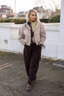 PRE-ORDER: Collarjacket suede | Sand