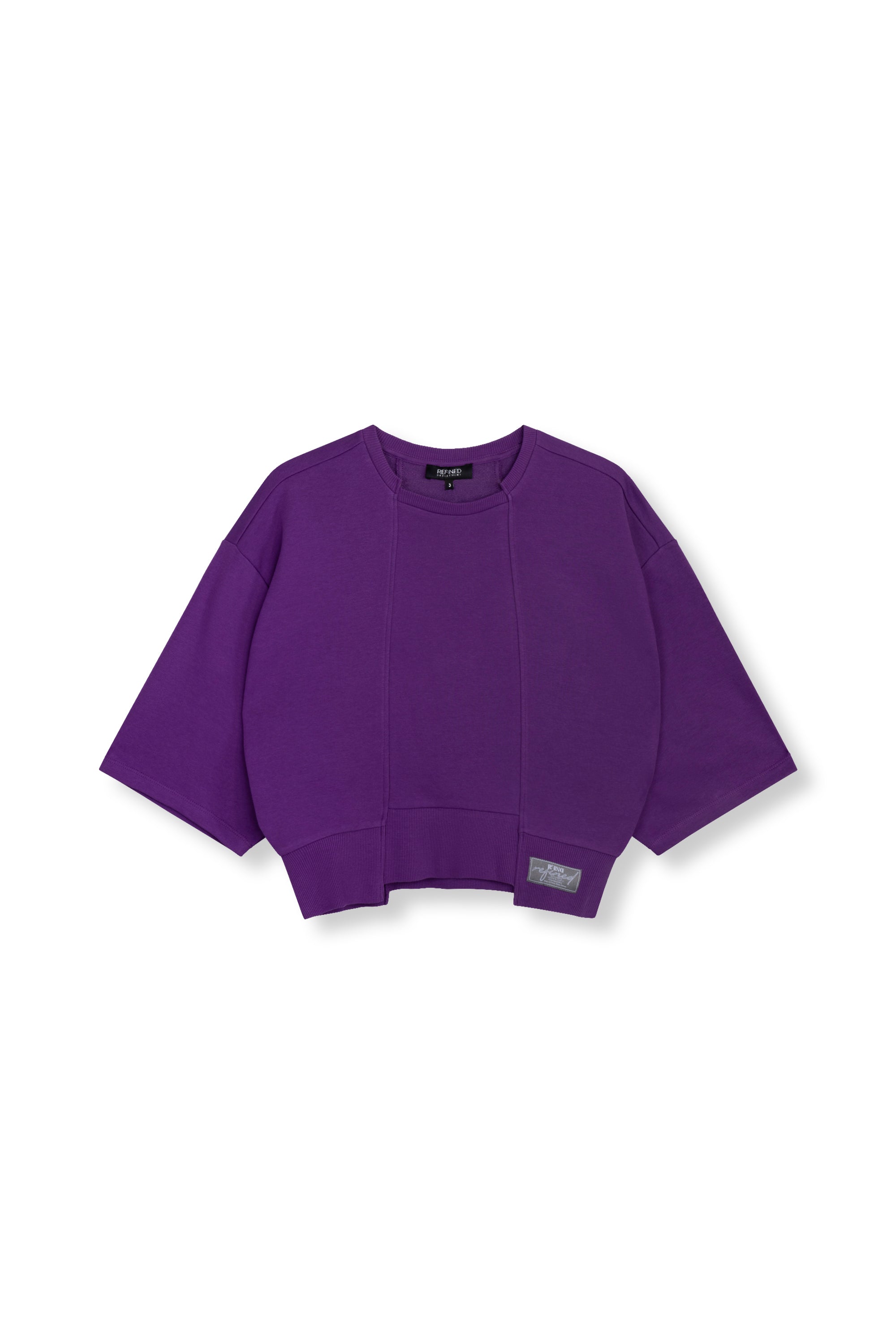 Cropped sweater Romee | Purple | Refined Department