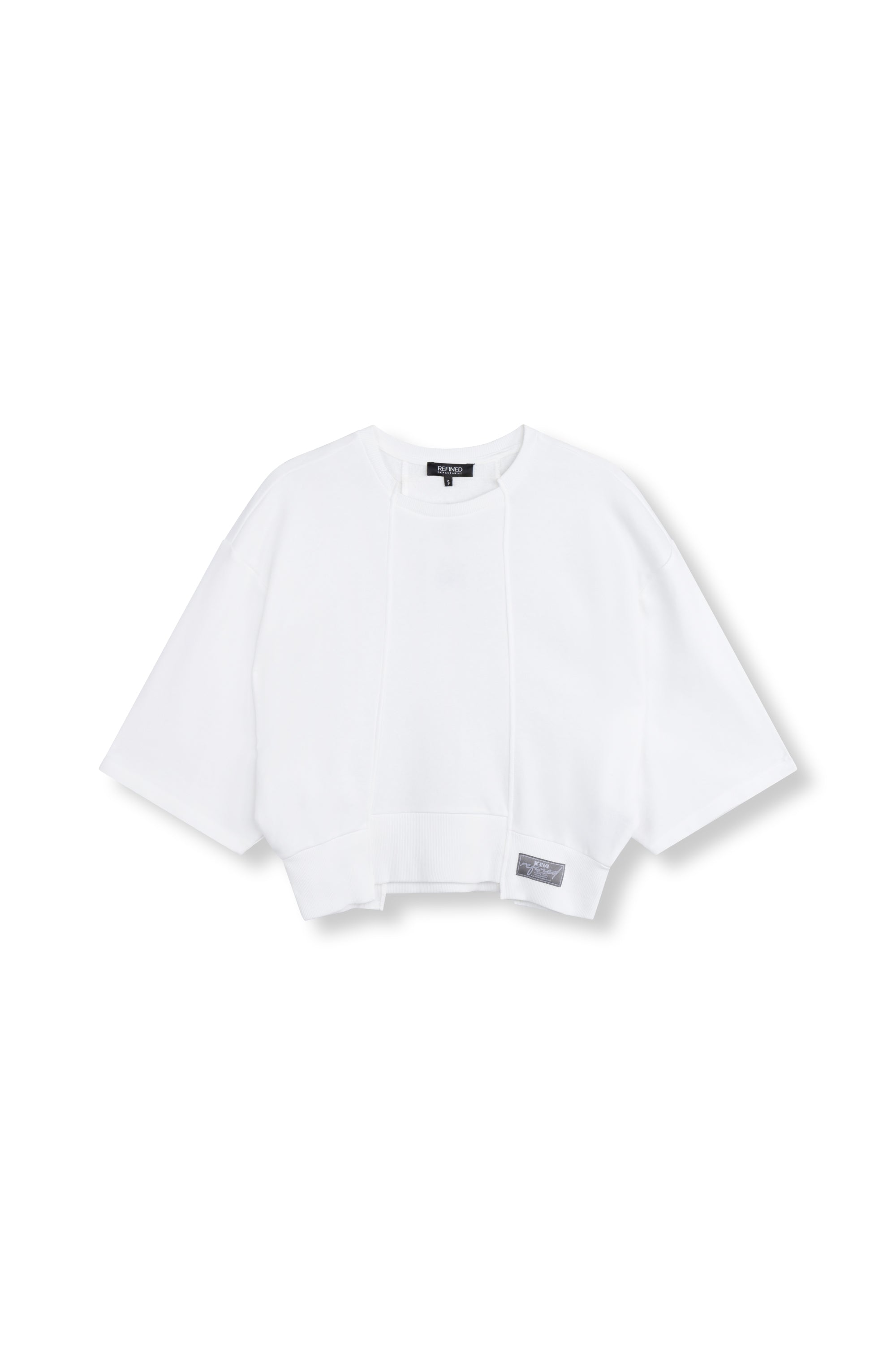 Cropped sweater Romee | White | Refined Department