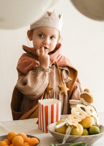 Dress-up cape and tiara | Ash rose | Fabelab