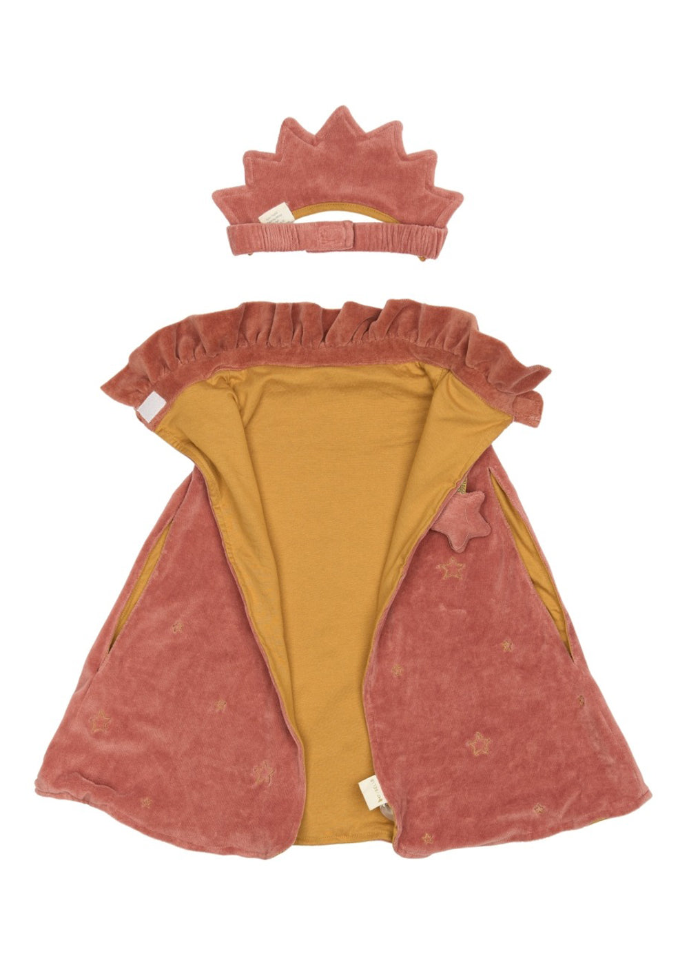 Dress-up cape and tiara | Ash rose | Fabelab