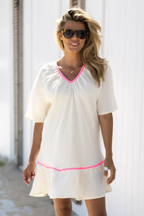 Dress Bon bini | Ecru | Studio Poespas