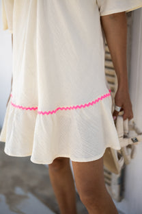 Dress Bon bini | Ecru | Studio Poespas