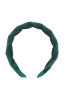 Evergreen velvet plaited headband | Rockahula