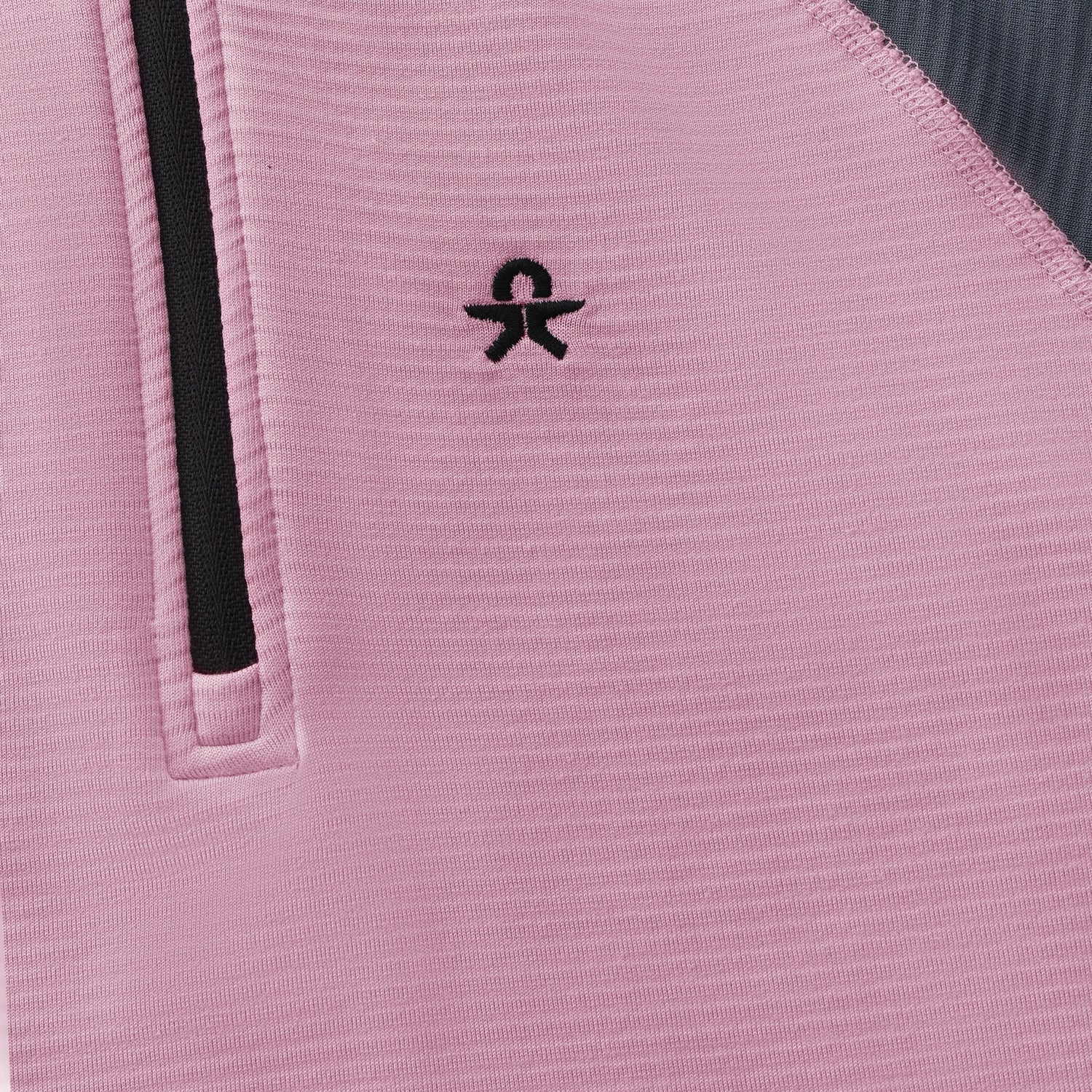 Fleecetrui Stretch Colorblock | Mauve Mist | Color Kids
