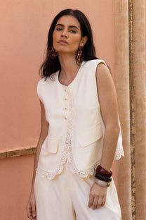 Gilet Luma | Beige | Amaya Amsterdam