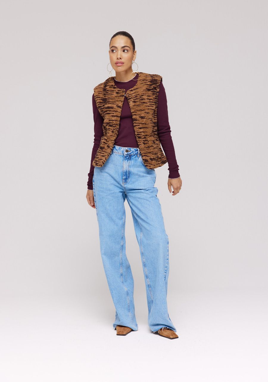 Gilet Demi | Trashy tiger warm | Harper & Yve