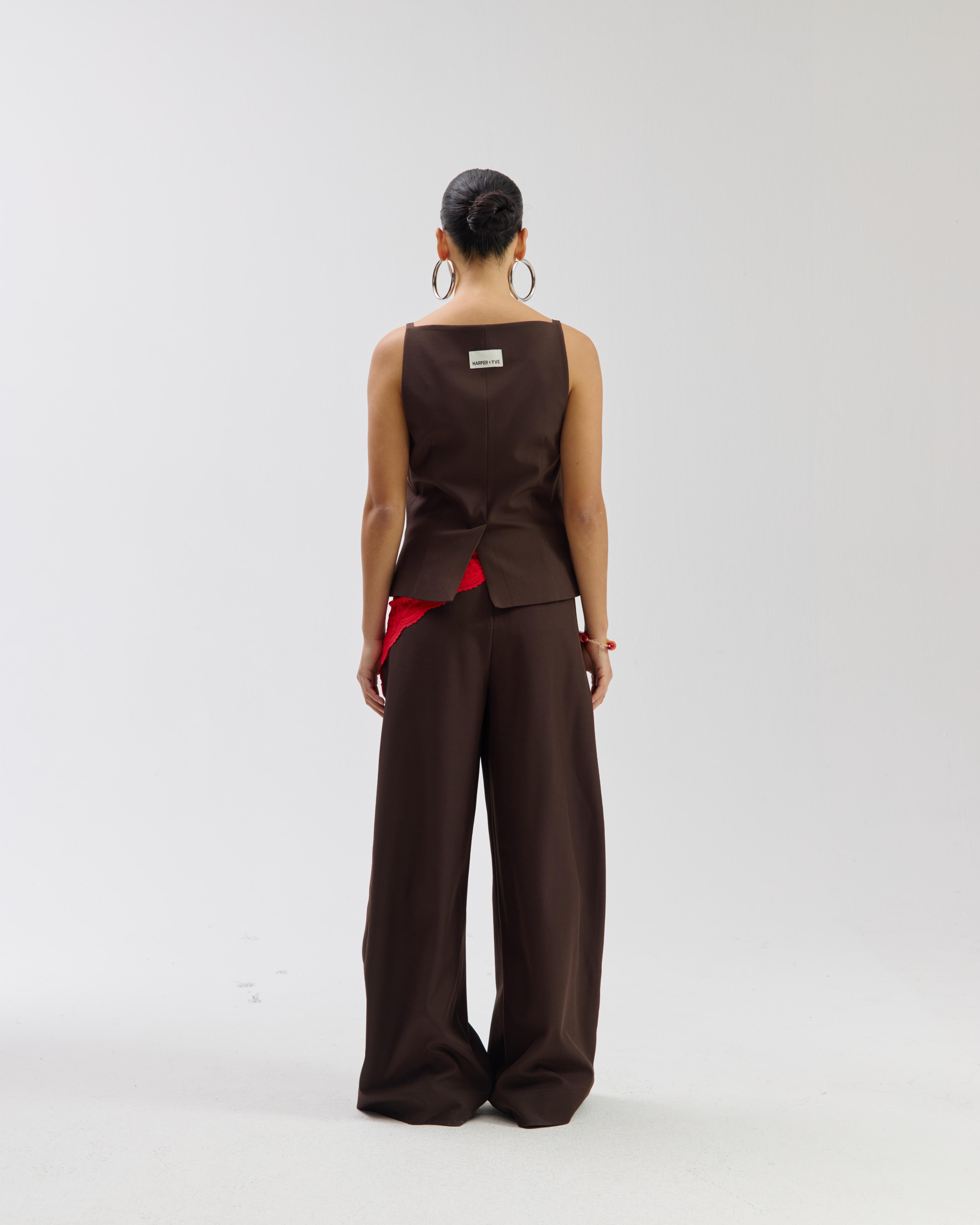 Pants Mason | Saddle brown | Harper & Yve