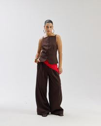 Pants Mason | Saddle brown | Harper & Yve