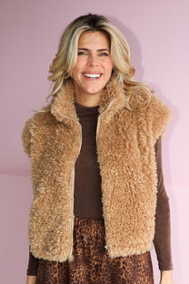 Gilet Sira | Beige | Studio Amaya