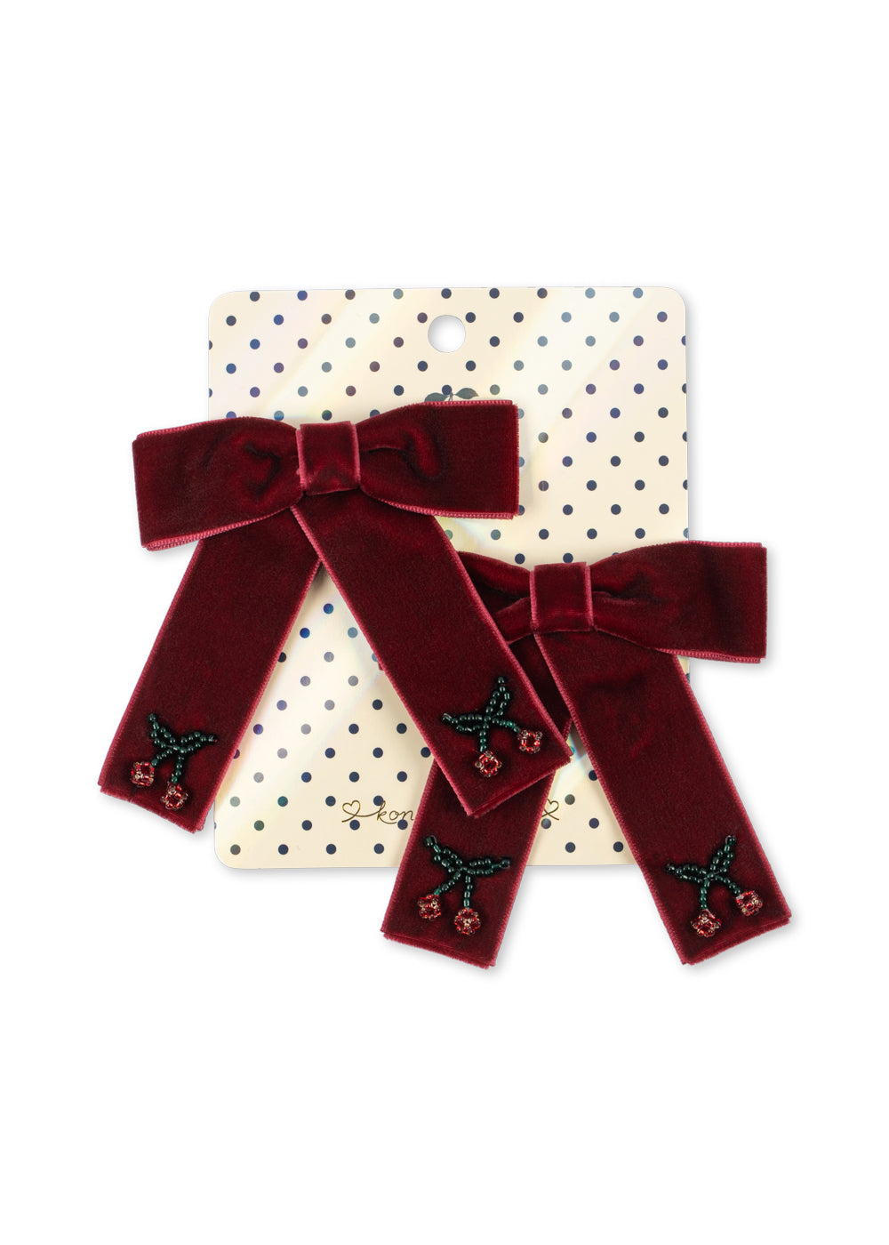 Haarclips Juliette Strik 2-pack | Rio Red | Konges Sløjd