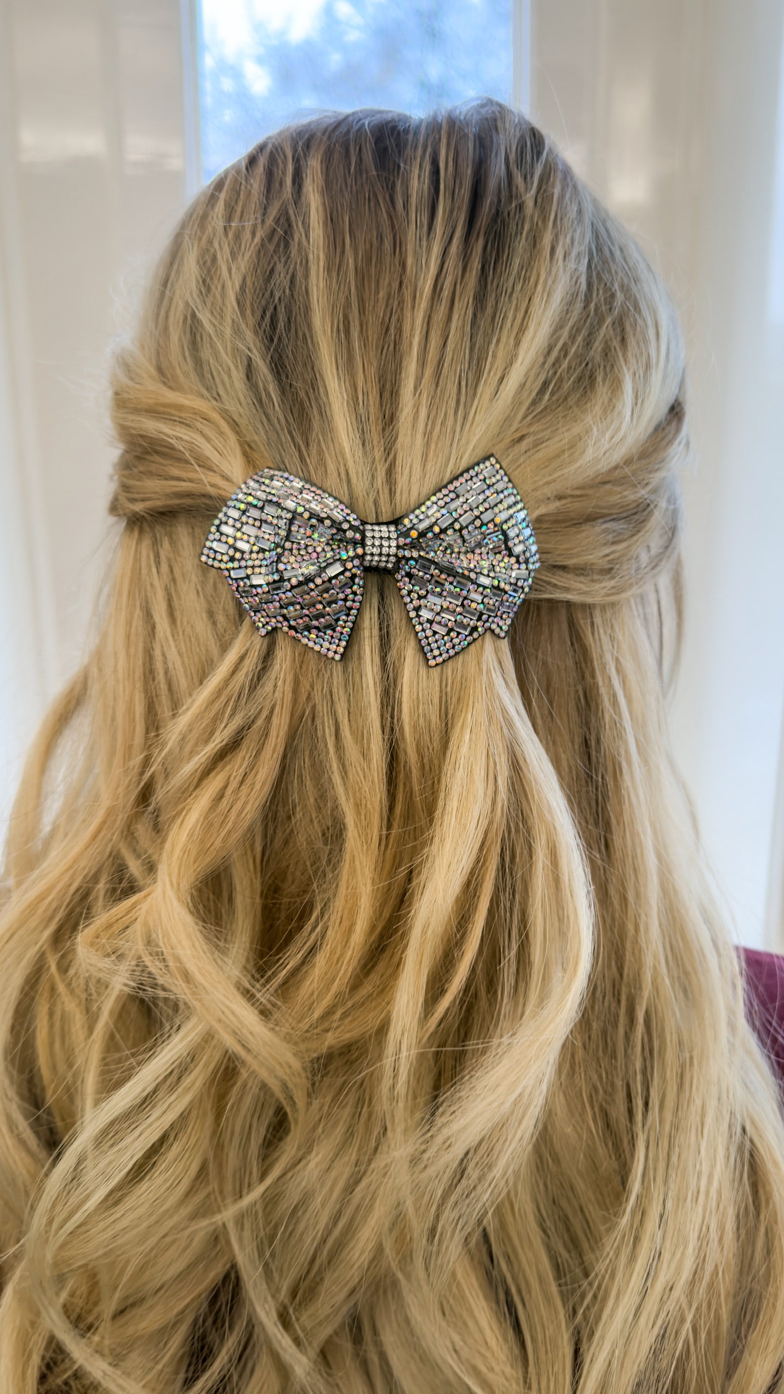 Haarclip sparkle bow