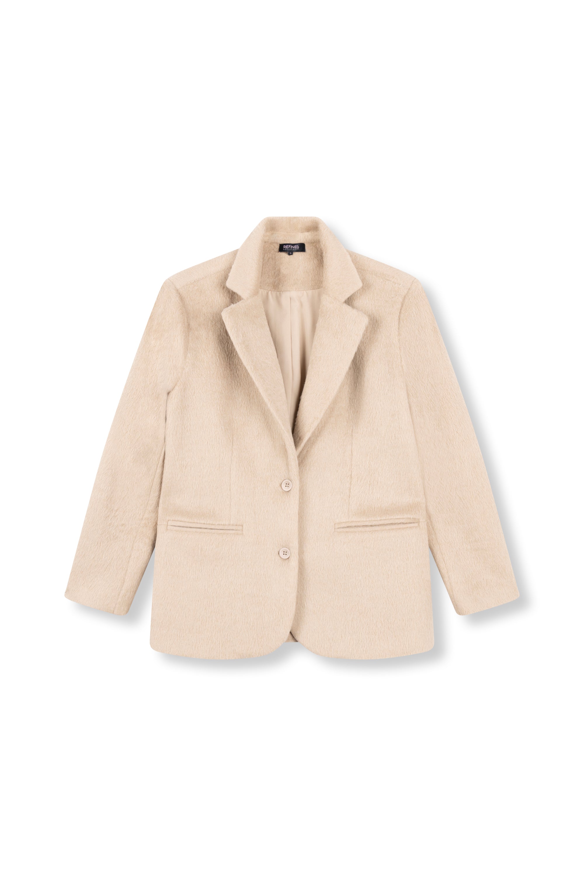 Hairy blazer Bodi | Camel | Refined Department