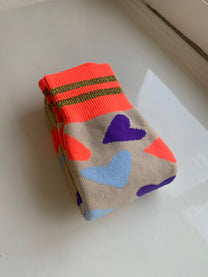 Hockey socks Anna | Gray Hearts | Peanuts