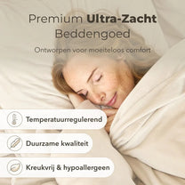 Hoeslaken splittopper Natural Dune | SJUMO