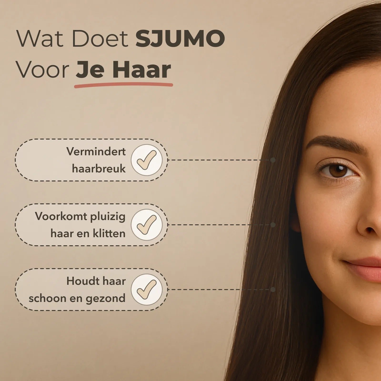 Hoeslaken splittopper Natural Dune | SJUMO