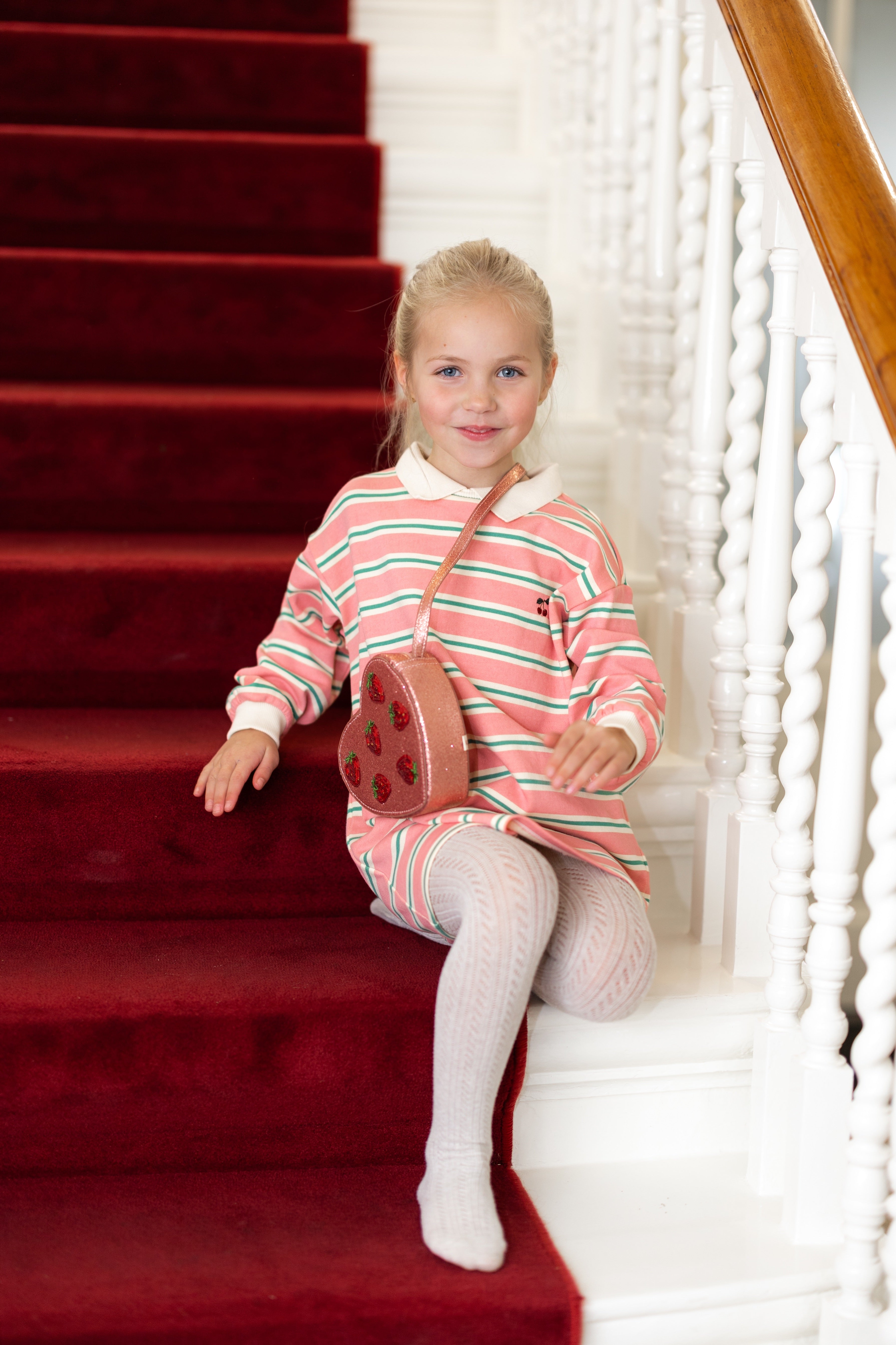 Dress Spotty | Blush bound stripe | Konges Slojd