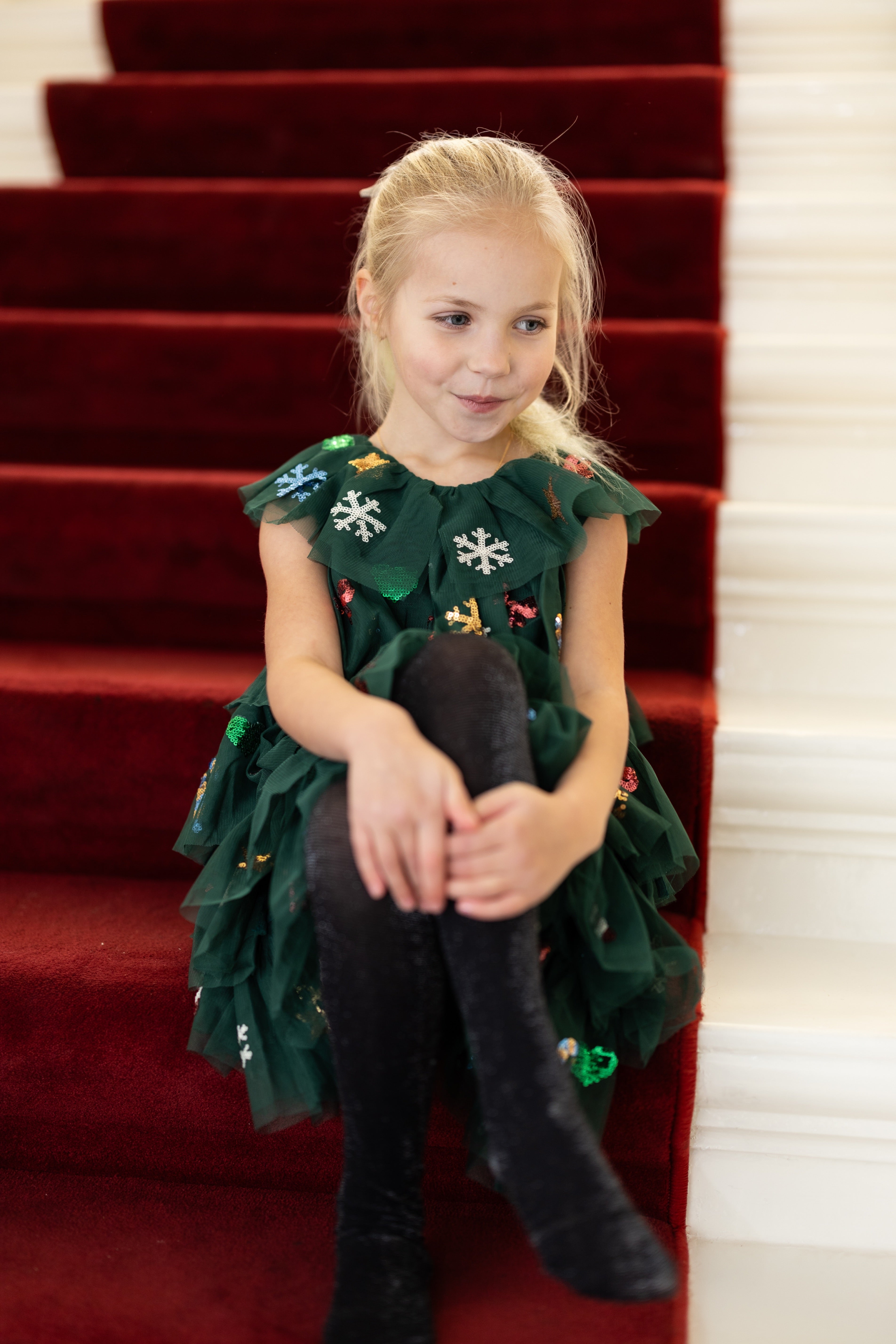 Christmas dress Yvonne | Hunter green | Konges Slojd