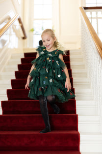 Christmas dress Yvonne | Hunter green | Konges Slojd