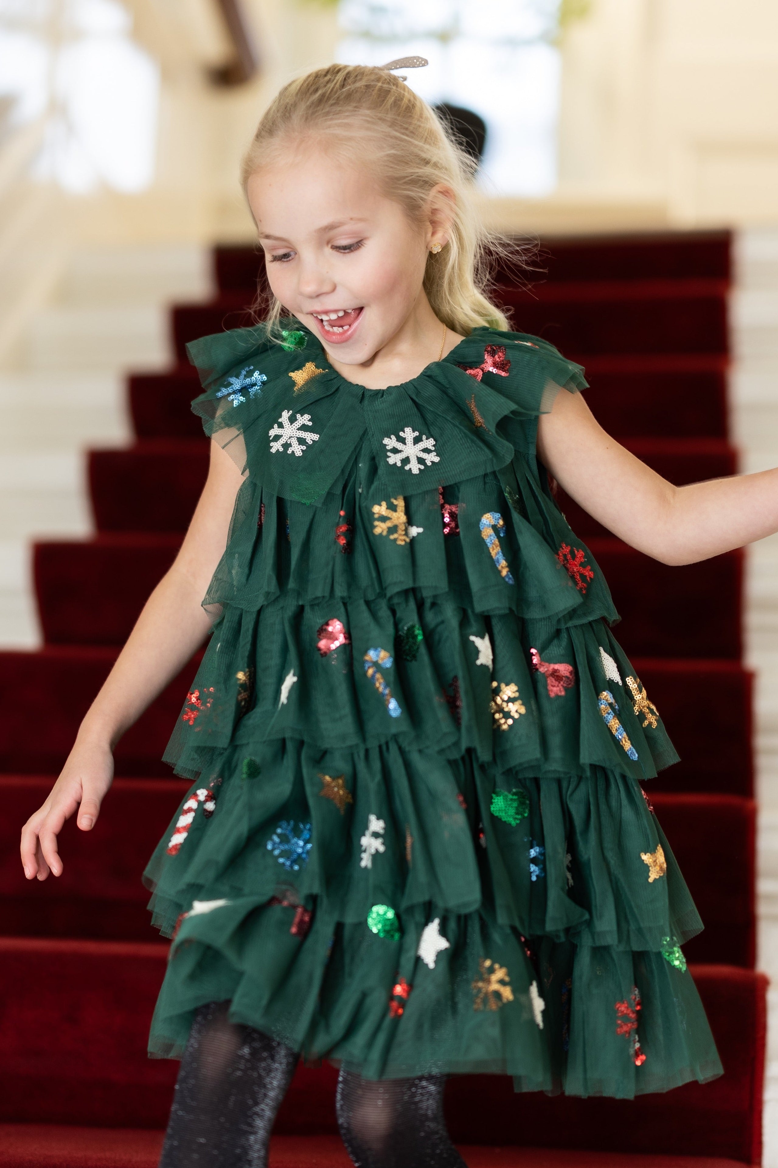 Christmas dress Yvonne | Hunter green | Konges Slojd