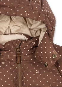 Jacket Nuka | Cherry dot marrone | Konges Slojd