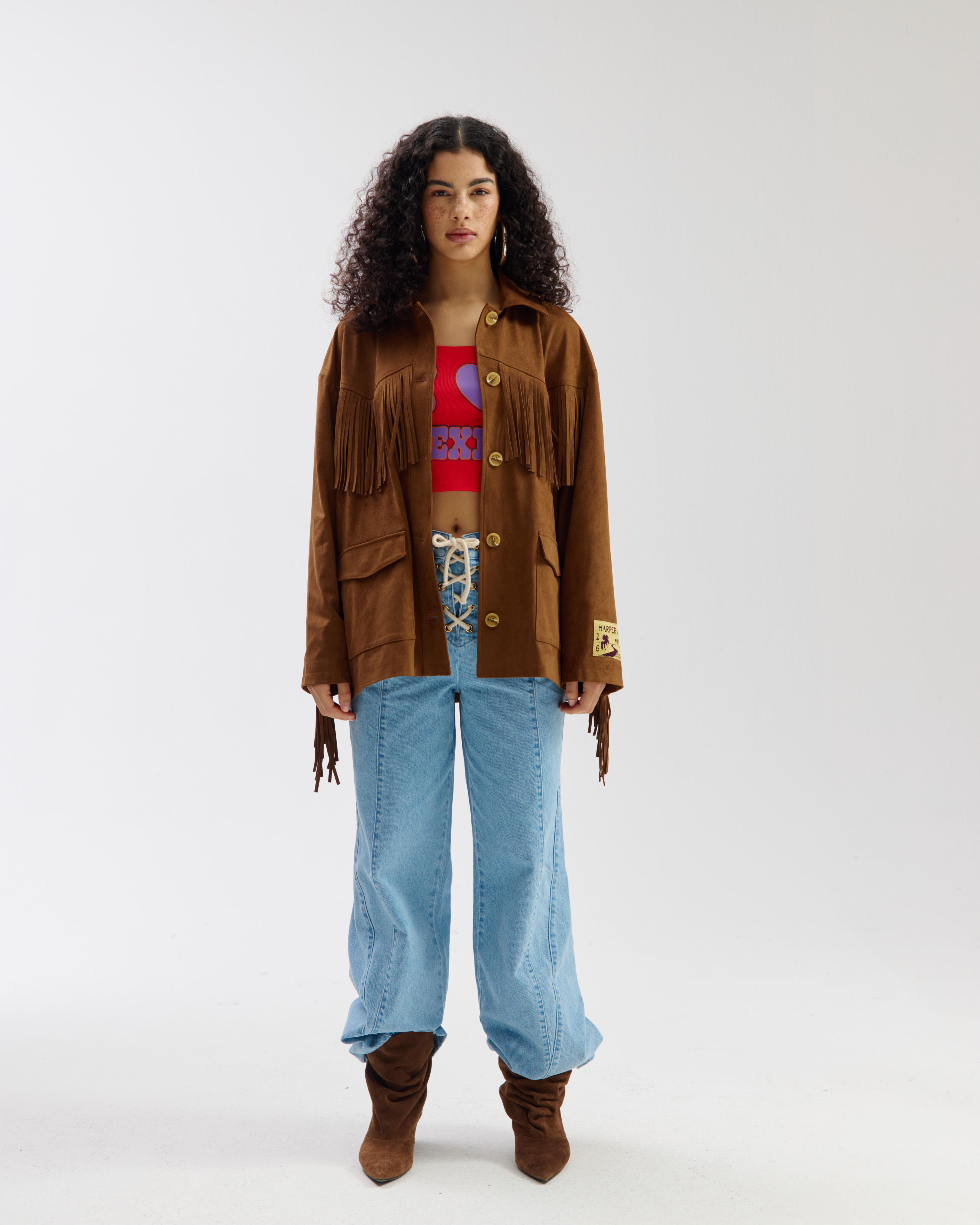 Jacket Quinn | Saddle brown | Harper & Yve