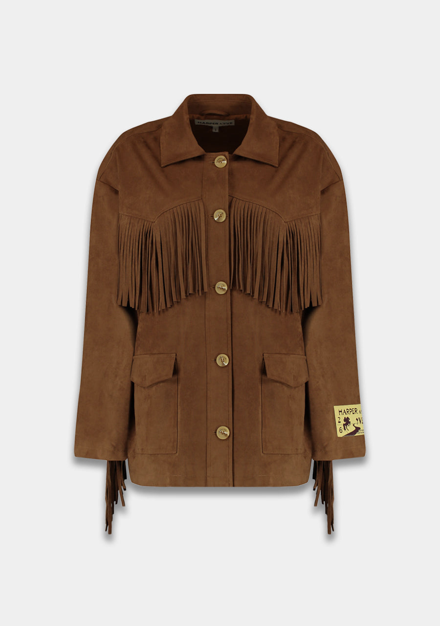 Jacket Quinn | Saddle brown | Harper & Yve