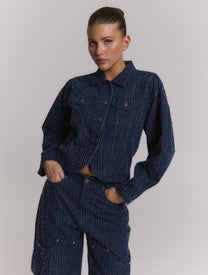 Jacket Ayla | Blue Denim | Refined Department