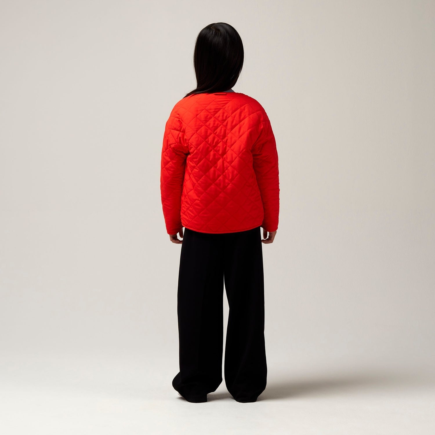 Jacket sleeping lion | Poppin red/printed teddy | Gosoaky