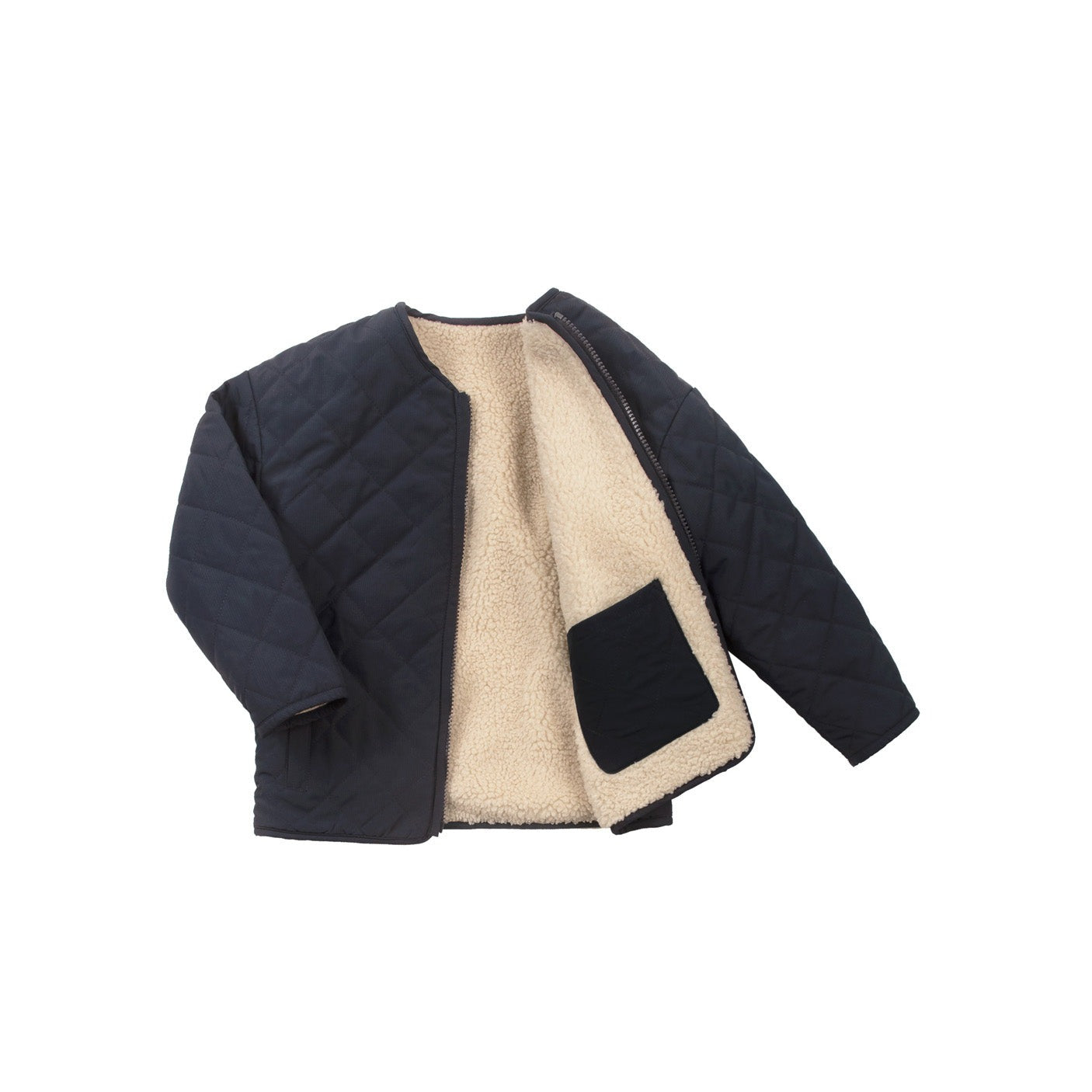 Jacket sleeping lion | Sky captain blue/teddy | Gosoaky