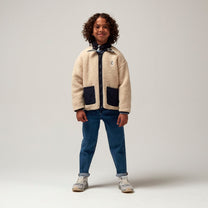 Jacket sleeping lion | Sky captain blue/teddy | Gosoaky