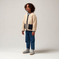 Jacket sleeping lion | Sky captain blue/teddy | Gosoaky