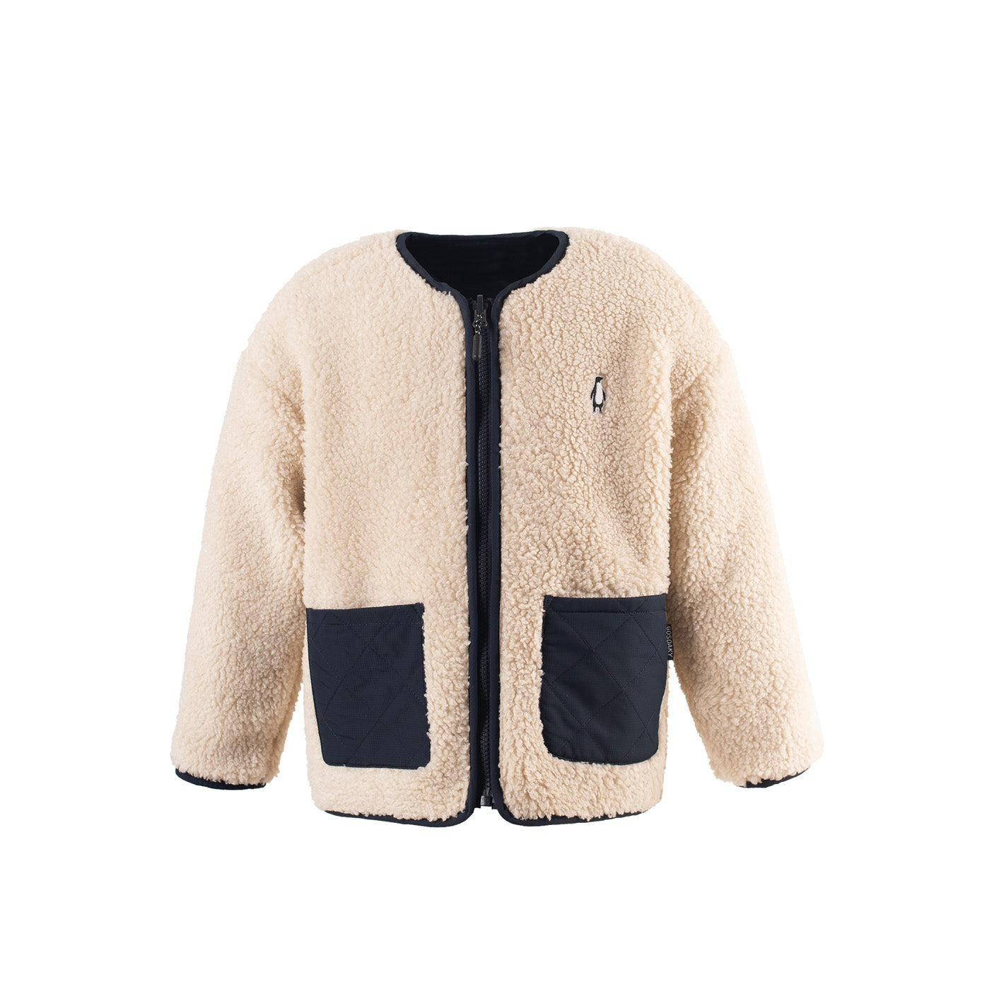 Jacket sleeping lion | Sky captain blue/teddy | Gosoaky