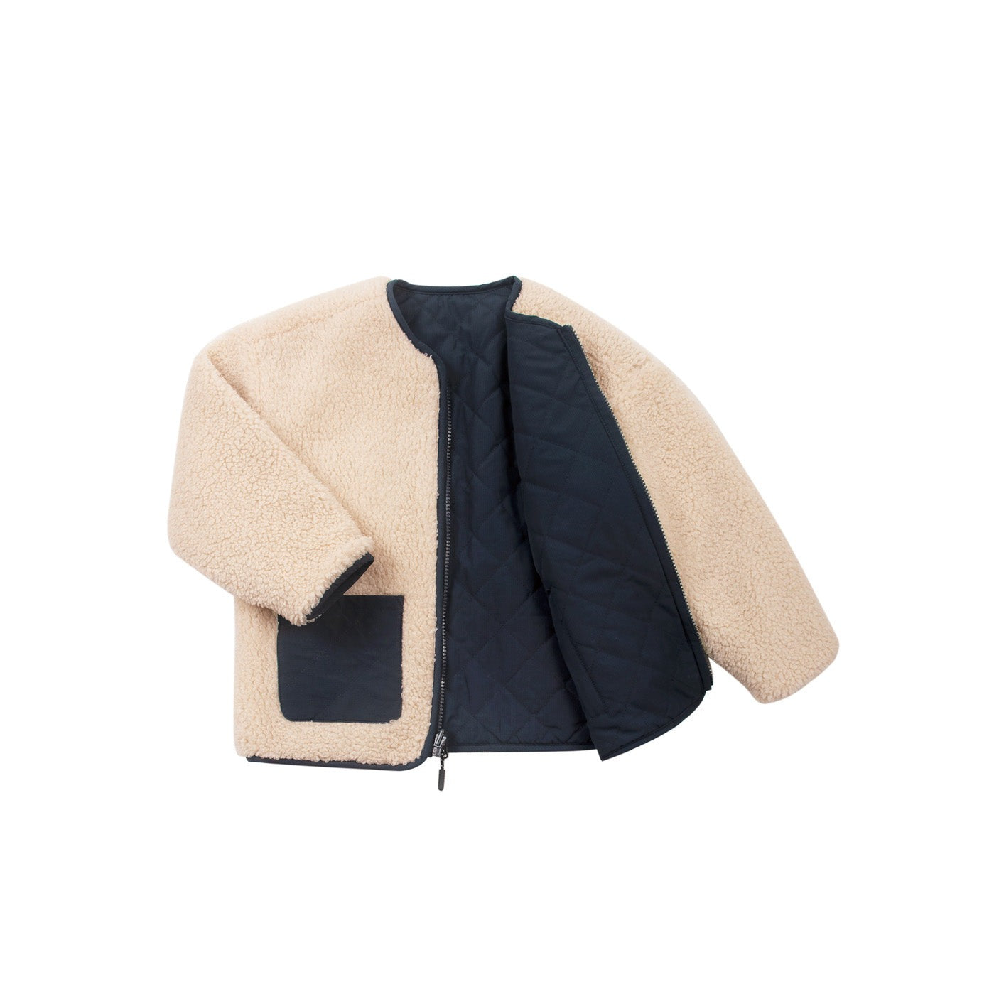 Jacket sleeping lion | Sky captain blue/teddy | Gosoaky