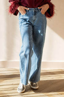 Jeans cutseams Payton | Blue denim | Refined Department