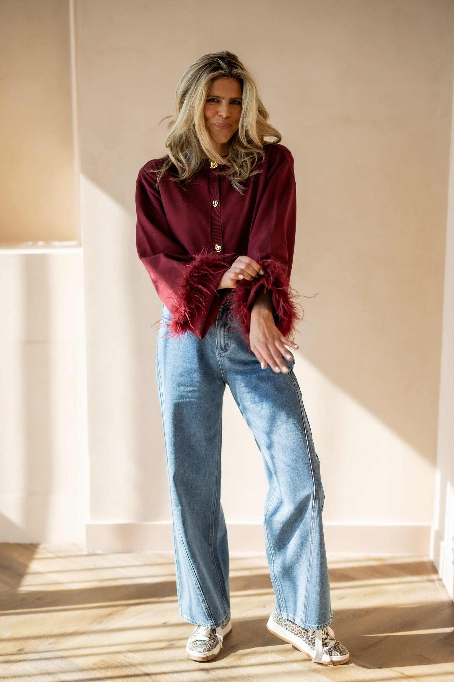 Jeans cutseams Payton | Blue denim | Refined Department