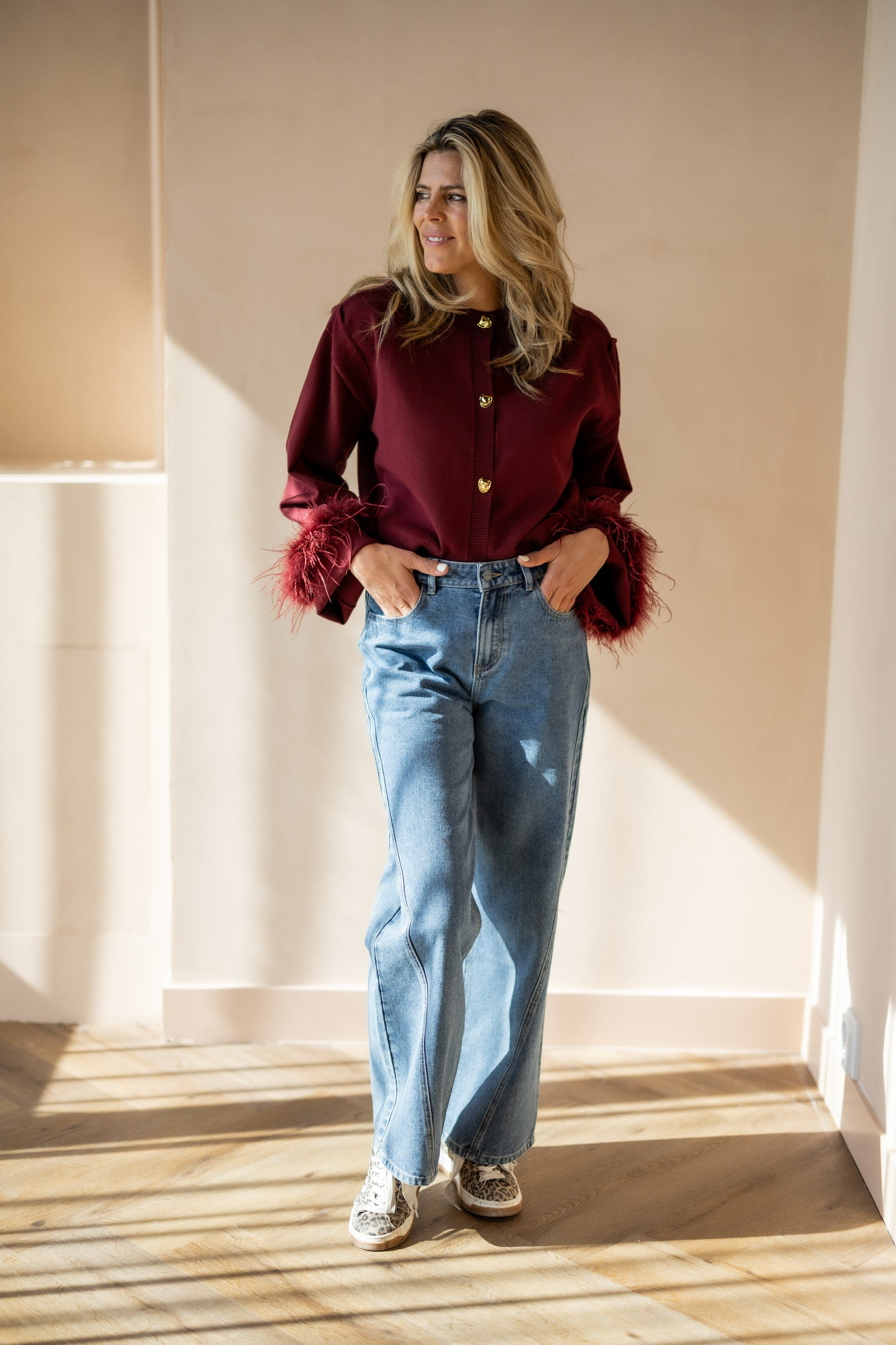 Jeans cutseams Payton | Blue denim | Refined Department