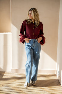 Jeans cutseams Payton | Blue denim | Refined Department