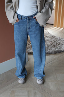 Jeans cutseams Payton | Blue denim | Refined Department