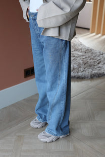 Jeans cutseams Payton | Blue denim | Refined Department