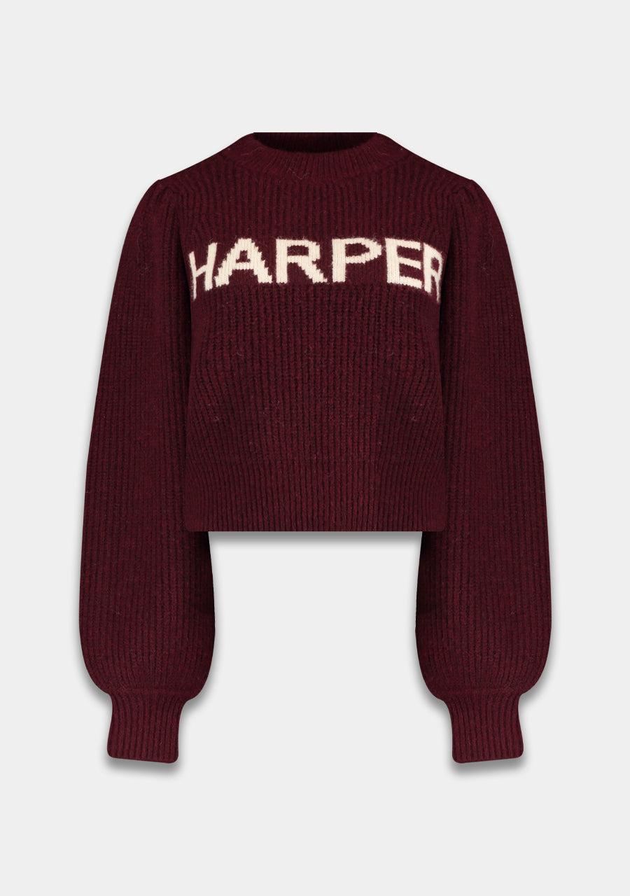 Jumper Lysanne | Wine berry | Harper & Yve