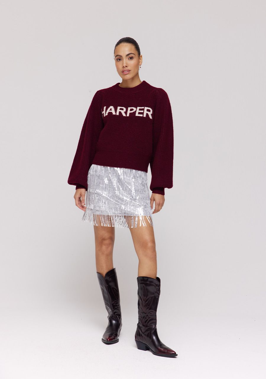 Jumper Lysanne | Wine berry | Harper & Yve