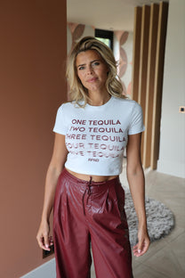 Knitted crop top Mira | White | Refined Department